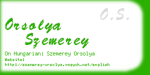 orsolya szemerey business card